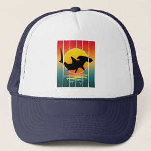Sunset Hammerhead Shark Trucker Pet