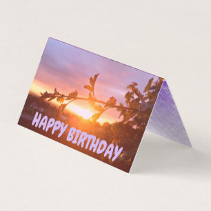 Sunset Happy Birthday Kaart 25 Pack