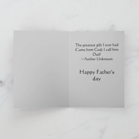 Sunset Happy Vaderdag Kaart (Binnen)