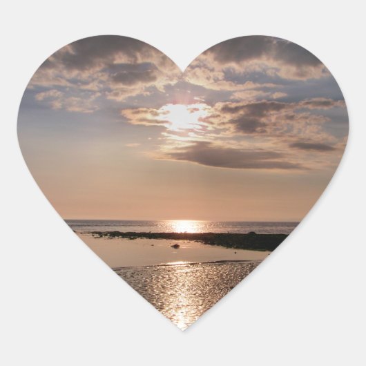 SUNSET HART STICKER (Voorkant)