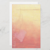 Sunset Heart-Briefpapier Briefpapier (Voorkant / Achterkant)