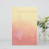 Sunset Heart-Briefpapier Briefpapier (Staand voorkant)