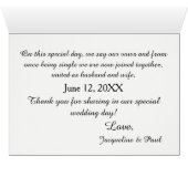 Sunset Hearts Carte de table Mariage bleu turquois (Intérieur Horizontal (Bas))