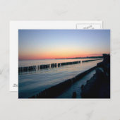 Sunset Hel Poland Briefkaart (Voorkant / Achterkant)