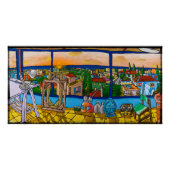 Sunset - Het Uitzicht, Jonathan Kis-Lev Poster Perfect Poster (Voorkant)