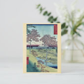 Sunset Hill by Ando, Hiroshige Briefkaart (Staand voorkant)