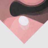 Sunset Horizon: Abstract Roze, Zwart & Wit Tissuepapier (Detail)