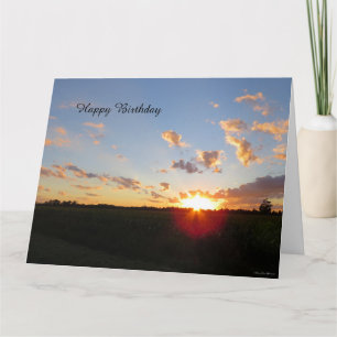 Sunset Horizon - Carte d'anniversaire