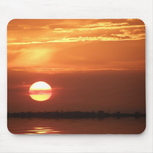 Sunset Horizon Mousepad Muismat (Voorkant)