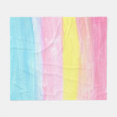 Sunset Horizon Waterverf Abstract Fleece Deken (Voorkant (Horizontaal))