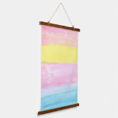 Sunset Horizon Waterverf Abstract Hangend Wandkleed (Gebogen)