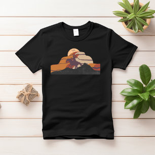 Sunset Horse Riding Cowboy T-shirt