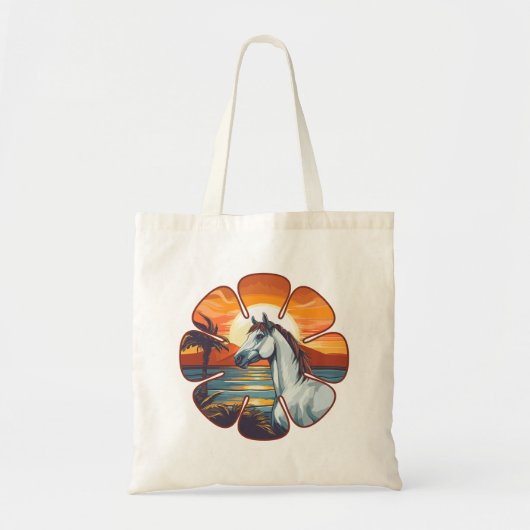 Sunset Horse Tote Bag (Voorkant)