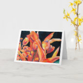 Sunset Hues Tulip Blank Kaart (Gele Bloem)