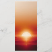 Sunset huwelijksmenu menu (Achterkant)