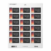 Sunset II Etiket (Full Sheet)