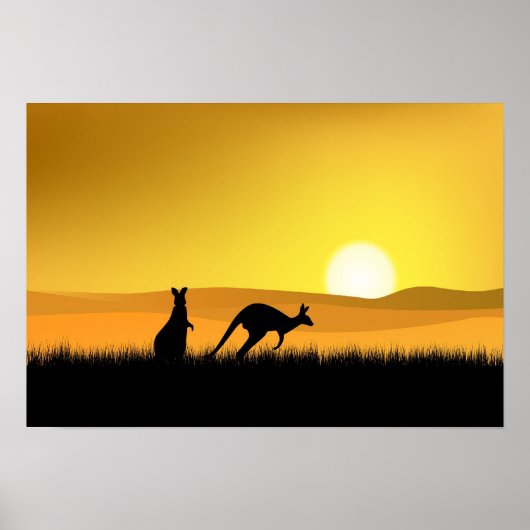 Sunset in Australia Poster (Voorkant)