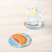 Sunset in Barrel Wave Kartonnen Onderzetters (Insitu)