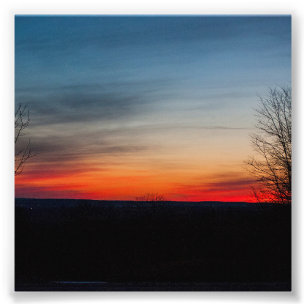 "Sunset in Broadalbin" door Shawn Tomlinson Foto Afdruk