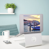 Sunset in Canal Grande Sticker (Laptop op bureau)
