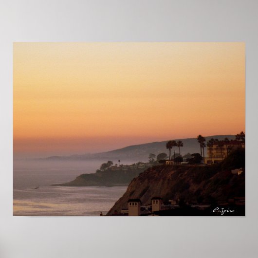 Sunset in Dana Point Poster (Voorkant)