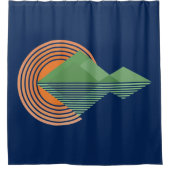 Sunset in de vallei douchegordijn (Voorkant)