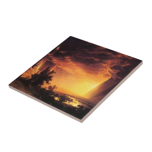 Sunset in de Yosemite Valley Tile Tegeltje (Zijkant)