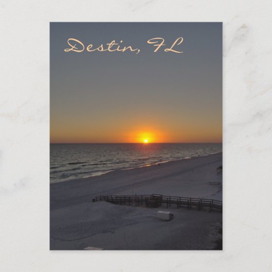 Sunset in Destin, FL Briefkaart (Voorkant)
