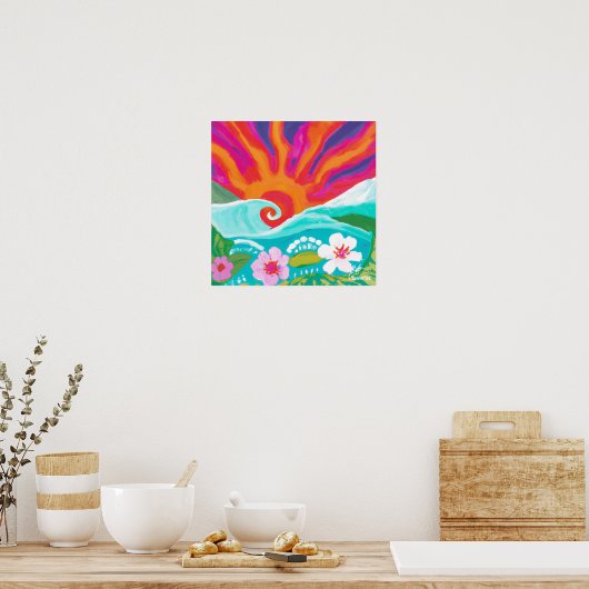 Sunset in Fushia Poster and Downloadable Art print (Cuisine)