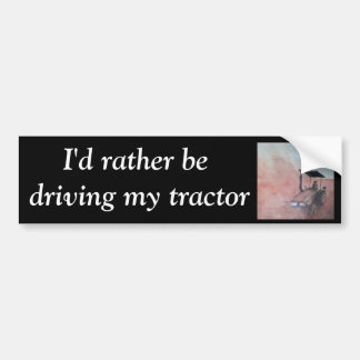 Sunset in het veld bumpersticker