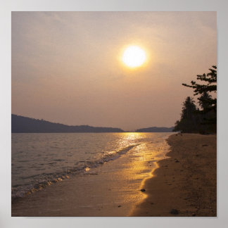 Sunset in Koh Chang in Thailand Poster