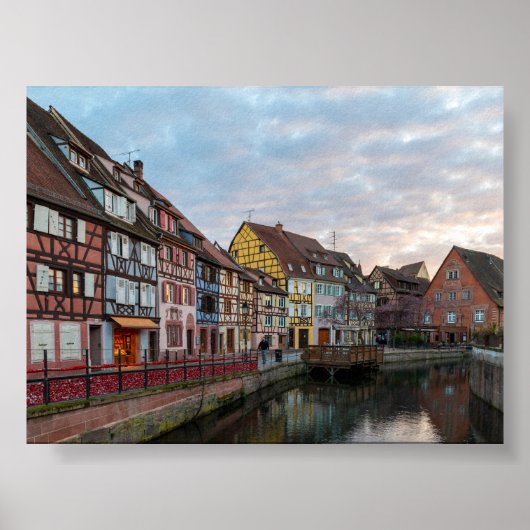 Sunset in Little Venice Colmar Poster (Voorkant)