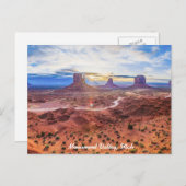 Sunset in Monument Valley, Utah Briefkaart (Voorkant / Achterkant)