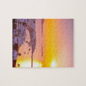 Sunset in Mykonos, Griekenland Legpuzzel (Horizontaal)