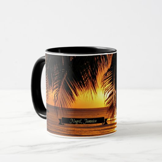 Sunset in Negril, Jamaica Mok (Voorkant links)