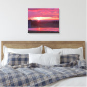 SUNSET IN NEW YORK STATE CANVAS PRINT (Insitu (Slaapkamer))