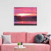 SUNSET IN NEW YORK STATE CANVAS PRINT (Insitu (Woonkamer))