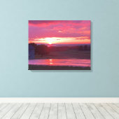 SUNSET IN NEW YORK STATE CANVAS PRINT (Insitu (Houten vloer))