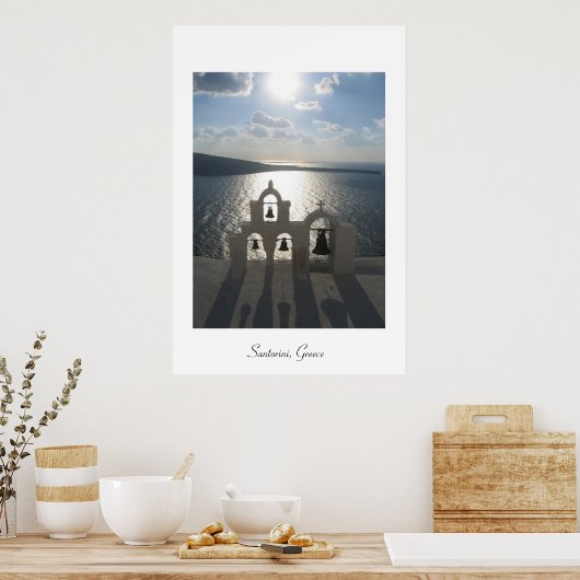 Sunset in Oia Poster (Keuken)