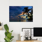 Sunset in Paradise Poster (Thuiskantoor)