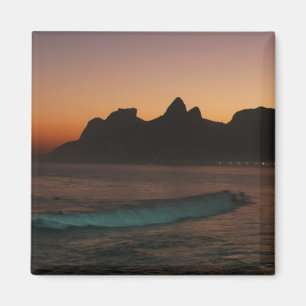 "Sunset in Rio de Janeiro" fridge magnet Magneet
