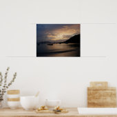Sunset in the British Virgin Islands Poster Print (Keuken)