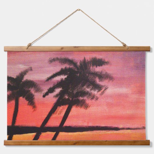 Sunset In The Tropics Hangend Wandkleed (Voorkant)