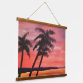 Sunset In The Tropics Hangend Wandkleed (Gebogen)