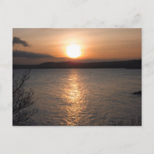 Sunset in Torquay, Devon Briefkaart