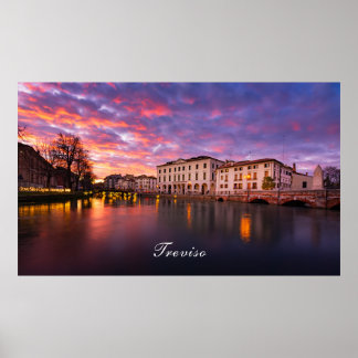 Sunset in Treviso Poster