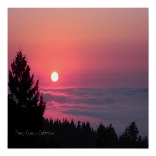 Sunset in Trinity County Perfect Poster (Voorkant)