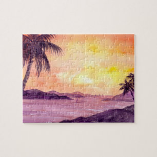 Sunset in Tropics door Farida Greenfield Legpuzzel