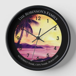 Sunset in Tropics Painting van Farida Greenfield