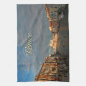 Sunset in Venetië, Italië Theedoek (Verticaal)